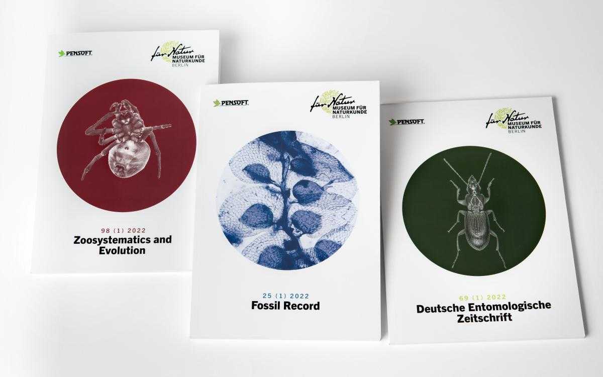 Cover photo of the museum's three Open Access journals